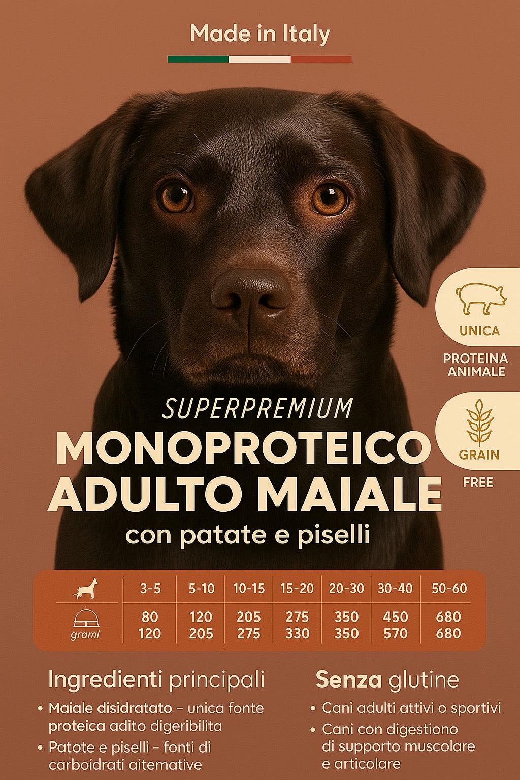 MONOPROTEICO ADULTO MAIALE 1.5kg