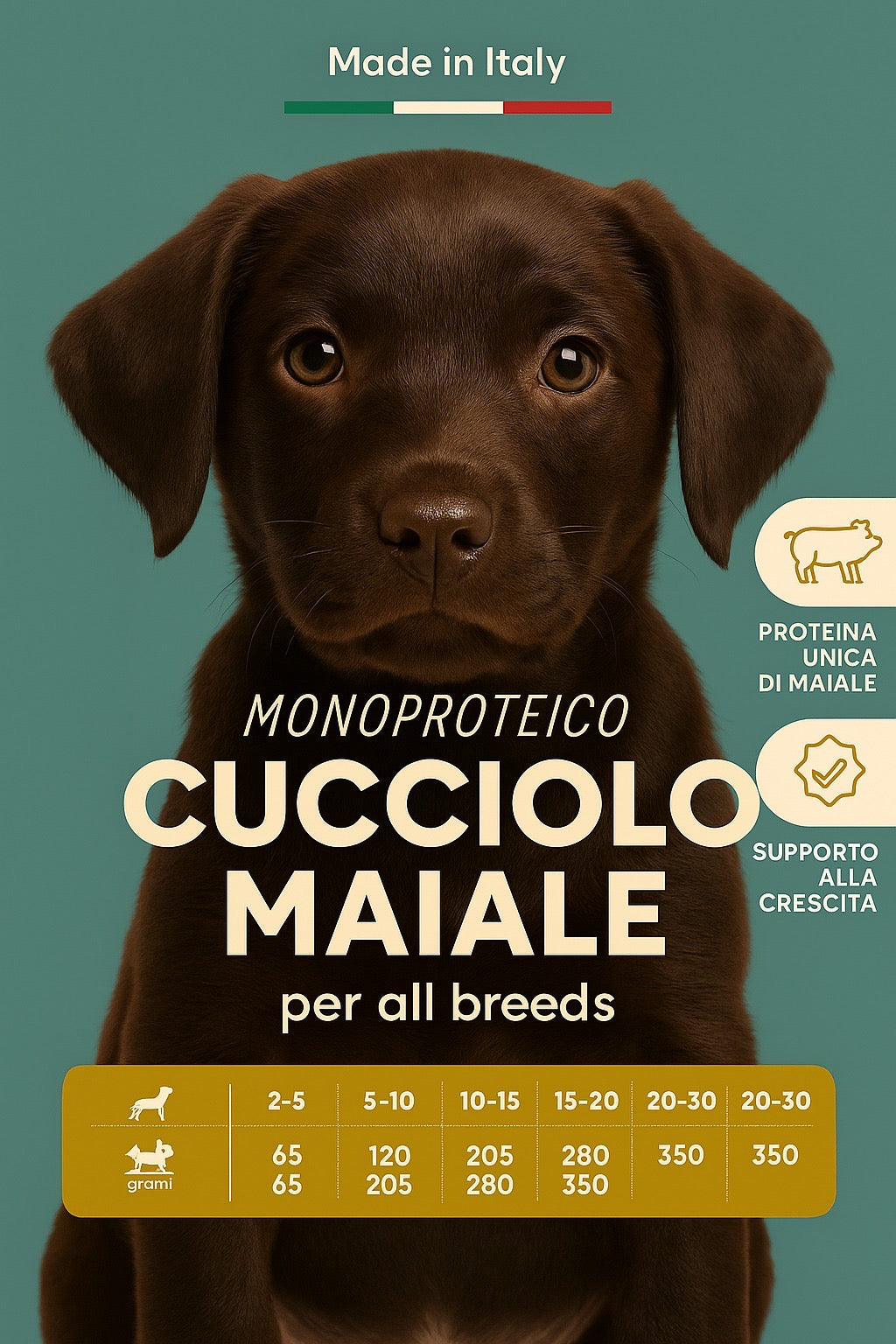 MONOPROTEICO CUCCIOLO MAIALE 1.5kg
