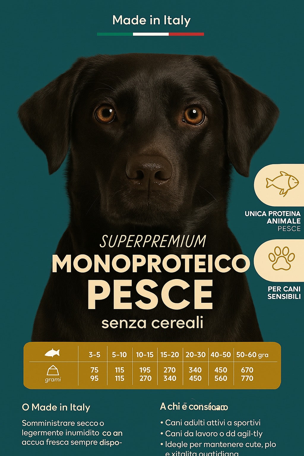 MONOPROTEICO PESCE 1.5kg