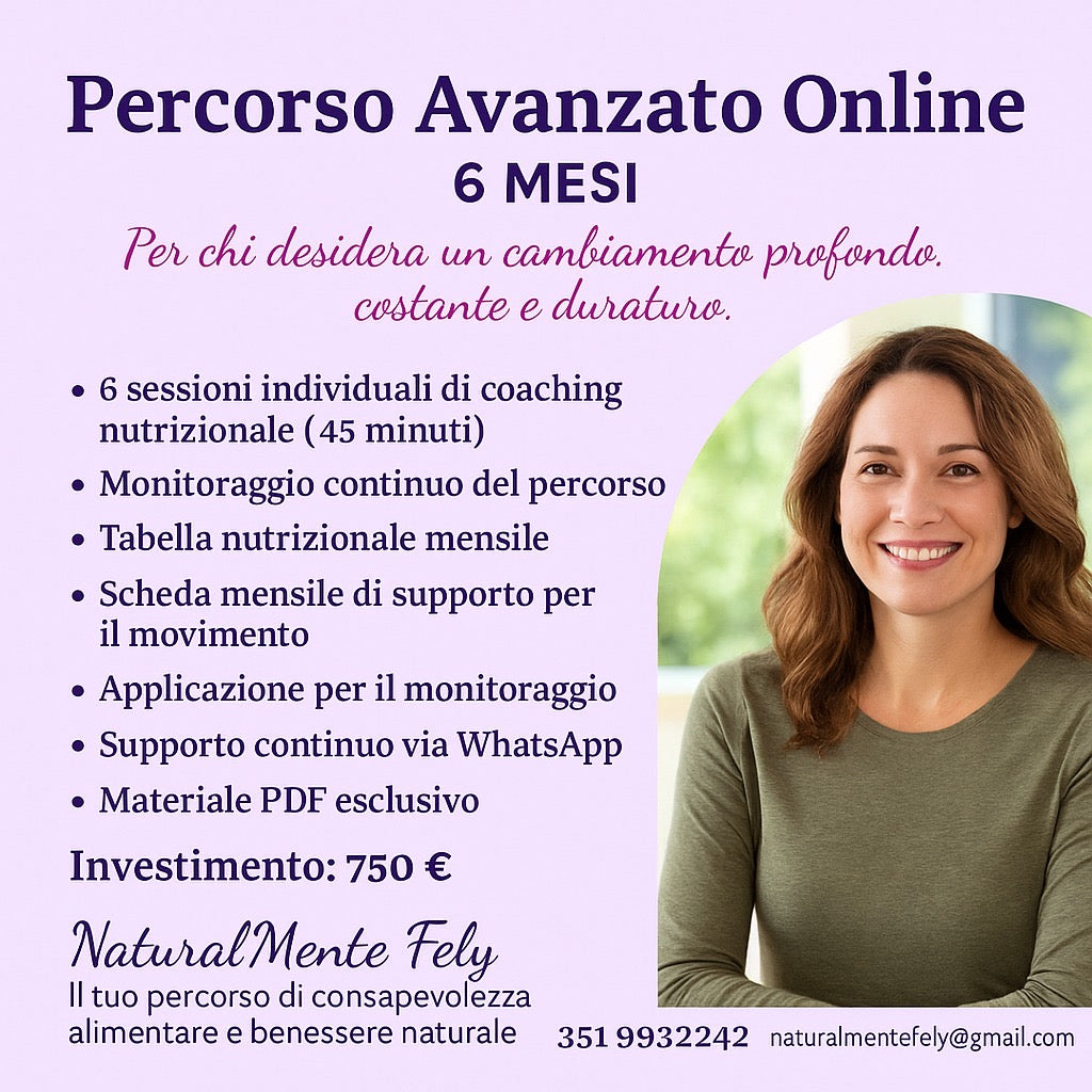 PERCORSO AVANZATO ONLINE 6 MESI