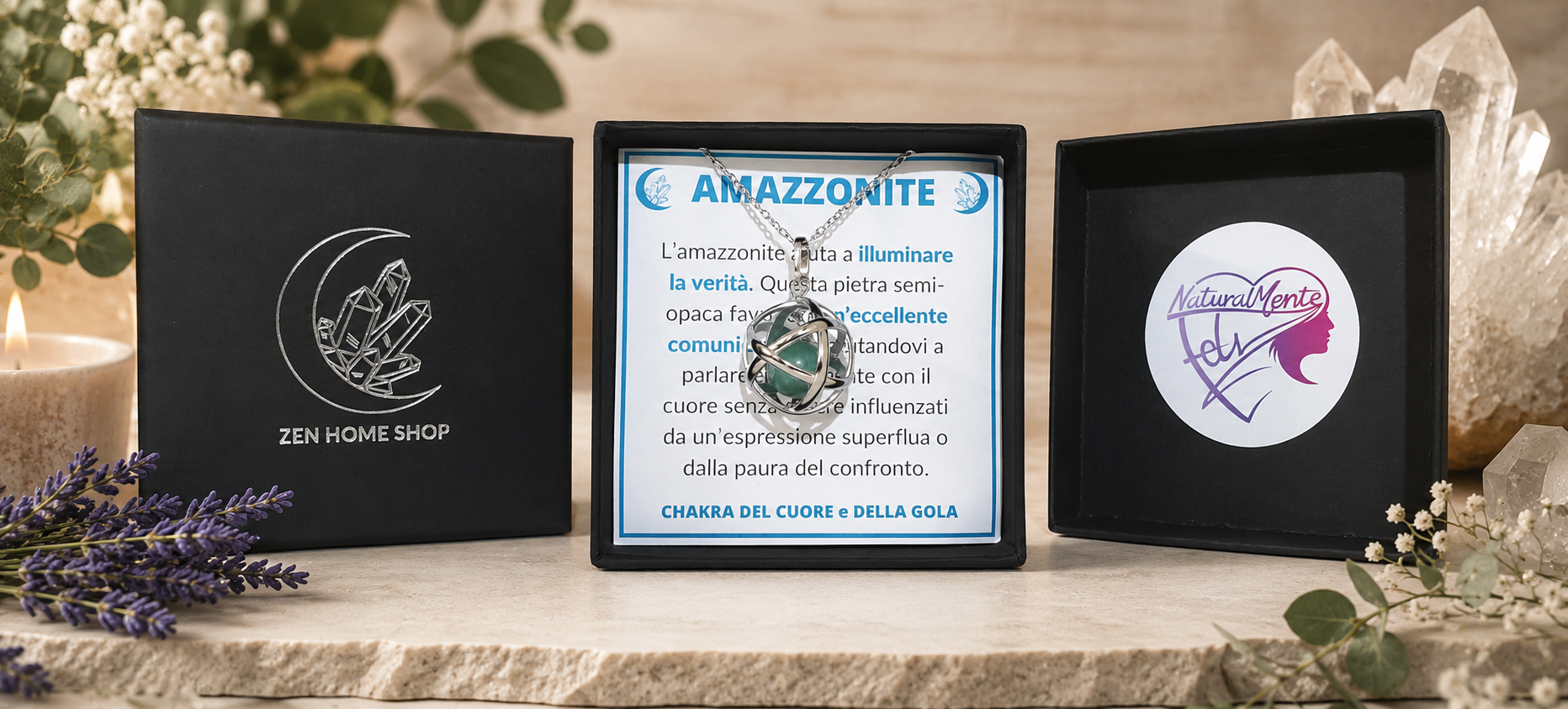 Amazonita – Collar con Piedra Natural