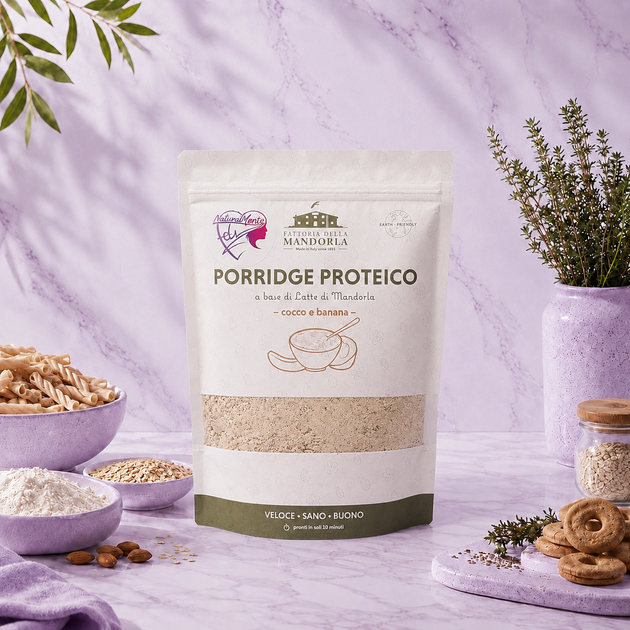 PORRIDGE PROTEICO COCCO & BANANA