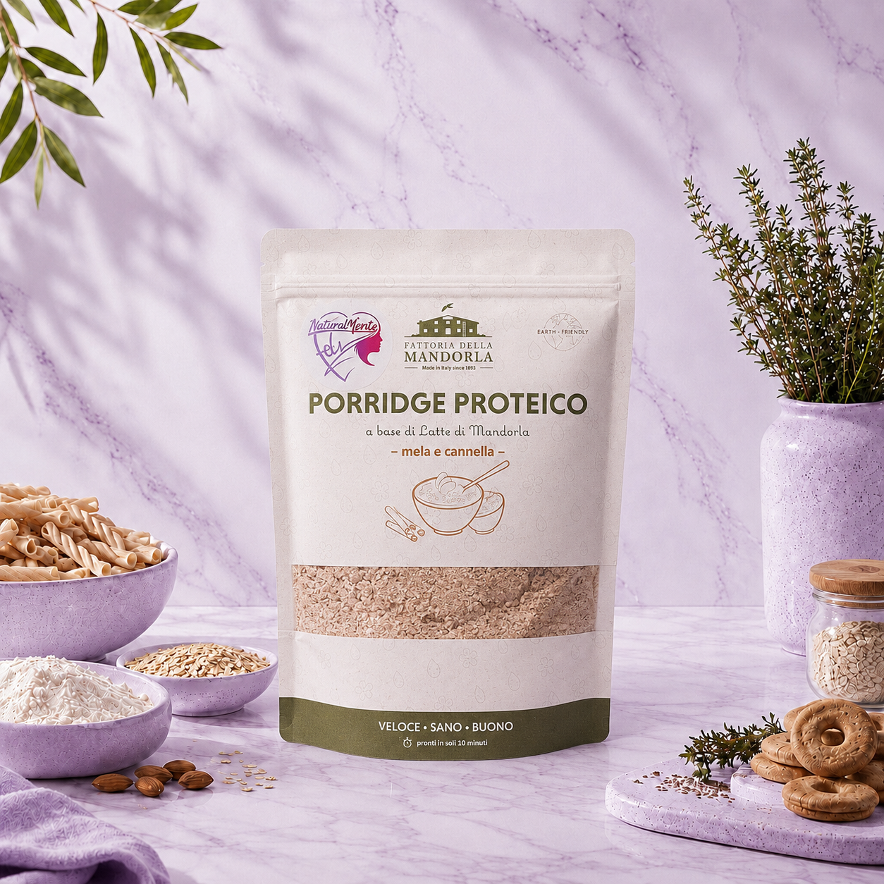PORRIDGE PROTEICO MELA & CANNELLA