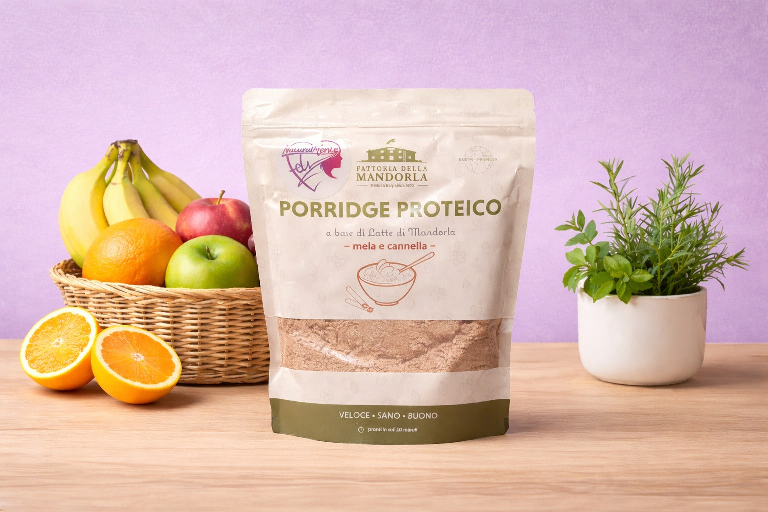 PORRIDGE PROTEICO MELA & CANNELLA