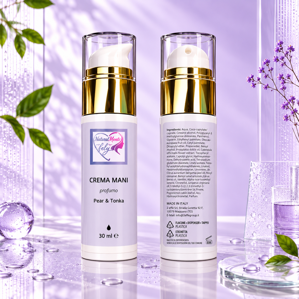 Crema Mani Professionale Pear &amp; Tonka – NaturalMente Fely®