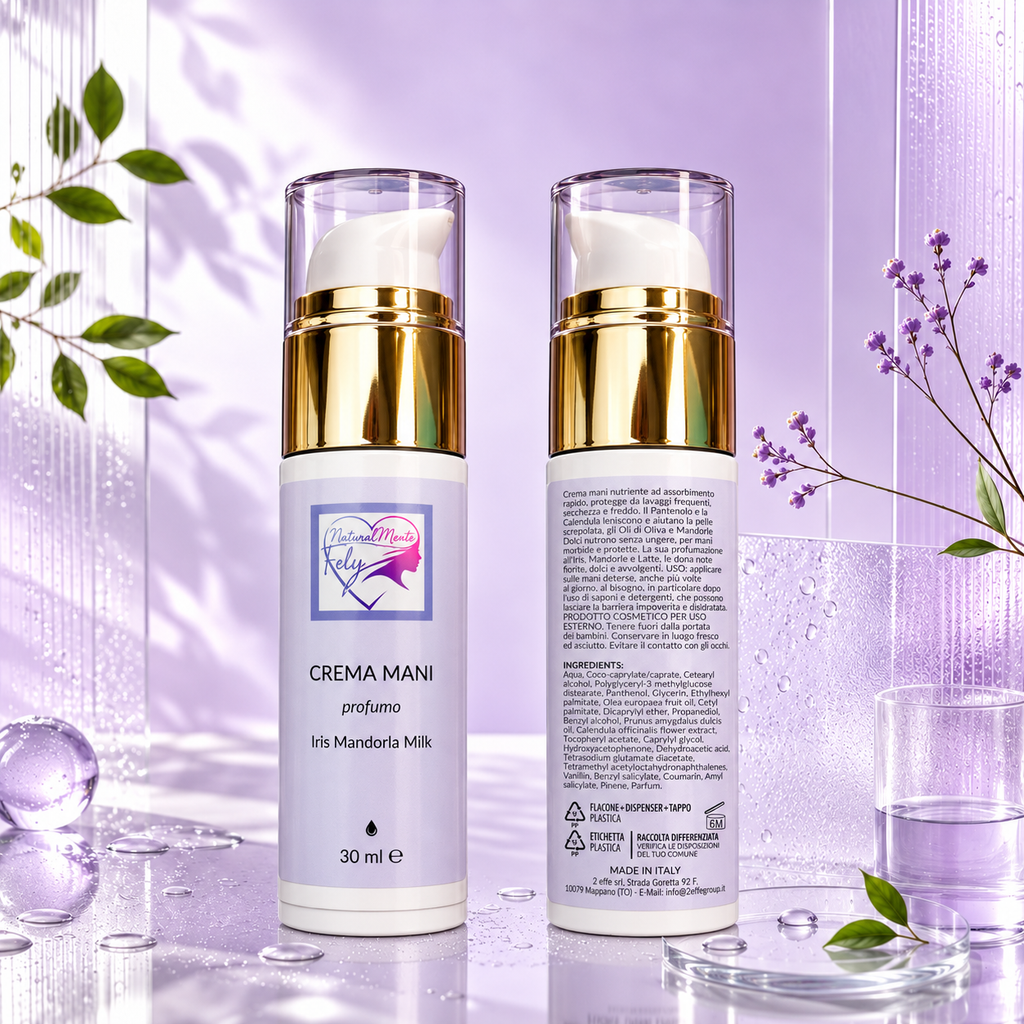 Crema Mani Professionale Iris Mandorla Milk – NaturalMente Fely® | 30 ml