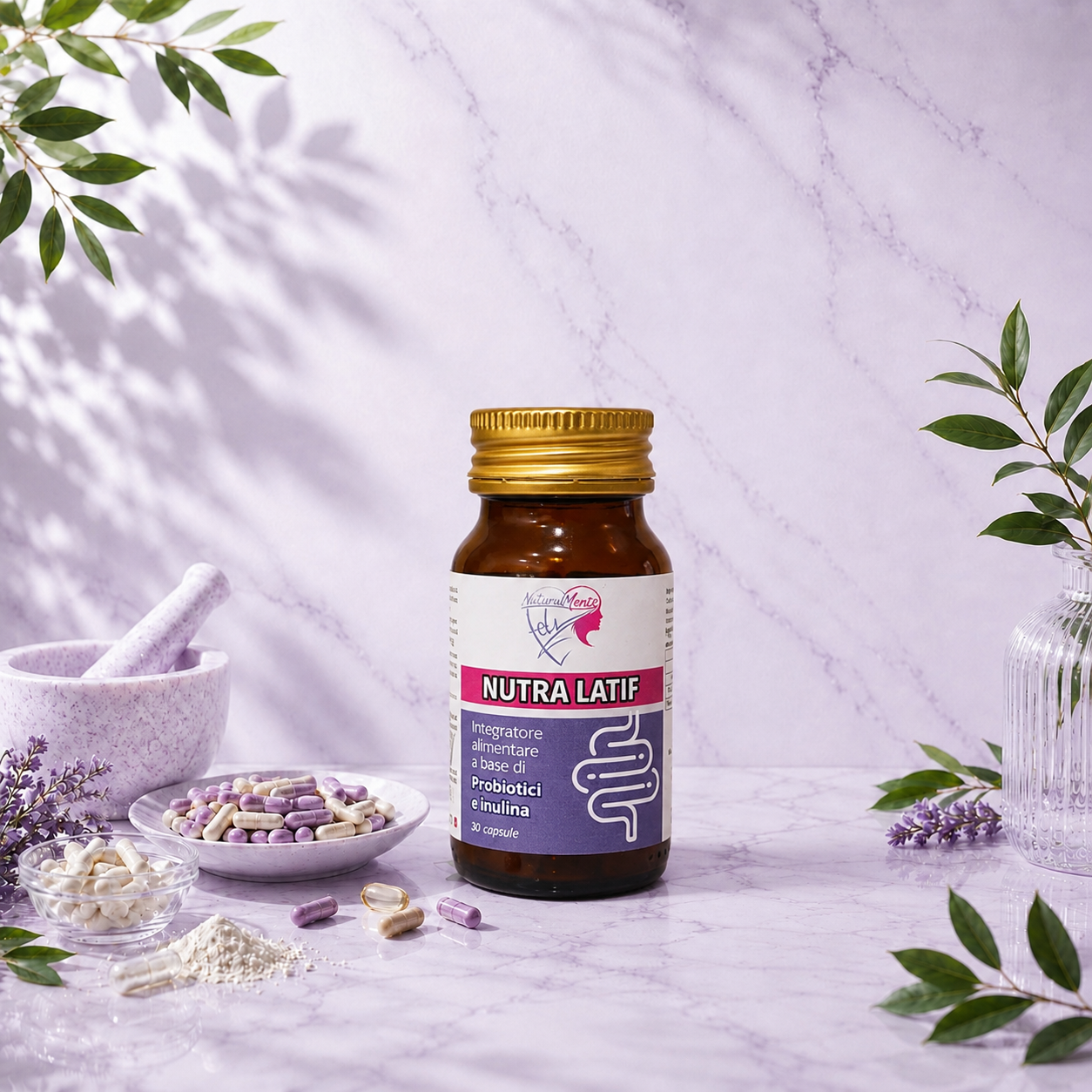 Nutra Latif – Integratore Alimentare con Probiotici e Prebiotici – NaturalMente Fely