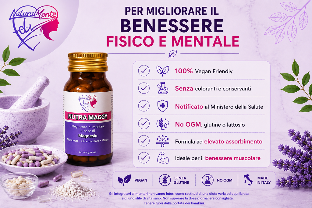 NUTRA MAGGY – Magnesio e Vitamina B6 | NaturalMente Fely®