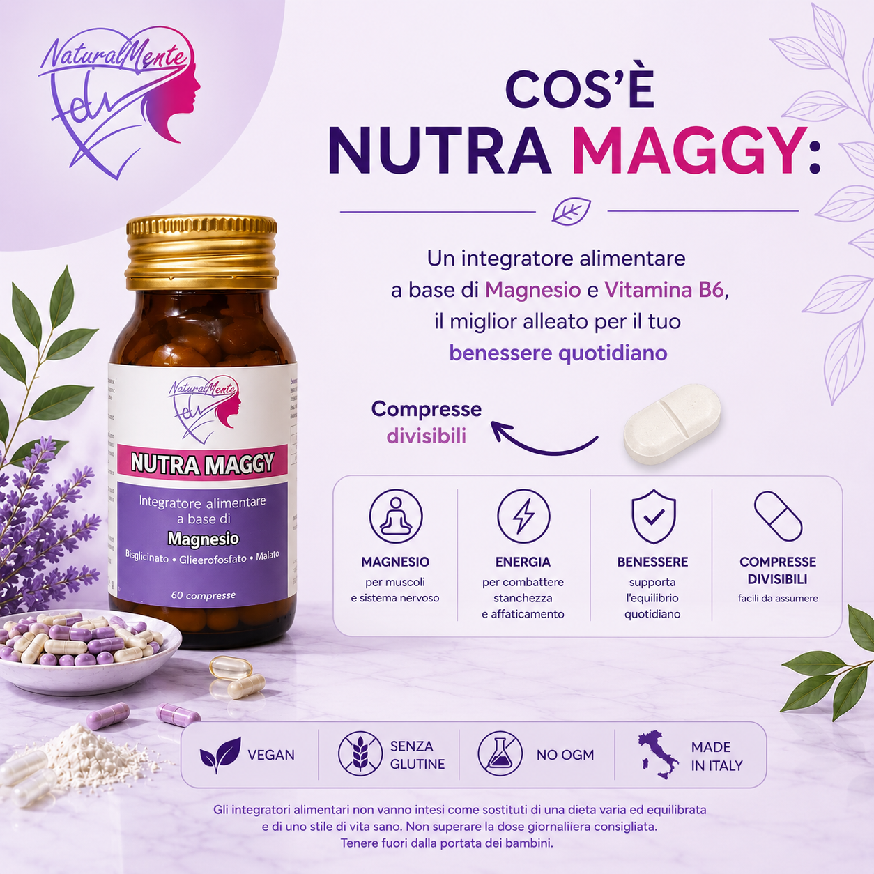 NUTRA MAGGY – Magnesio e Vitamina B6 | NaturalMente Fely®