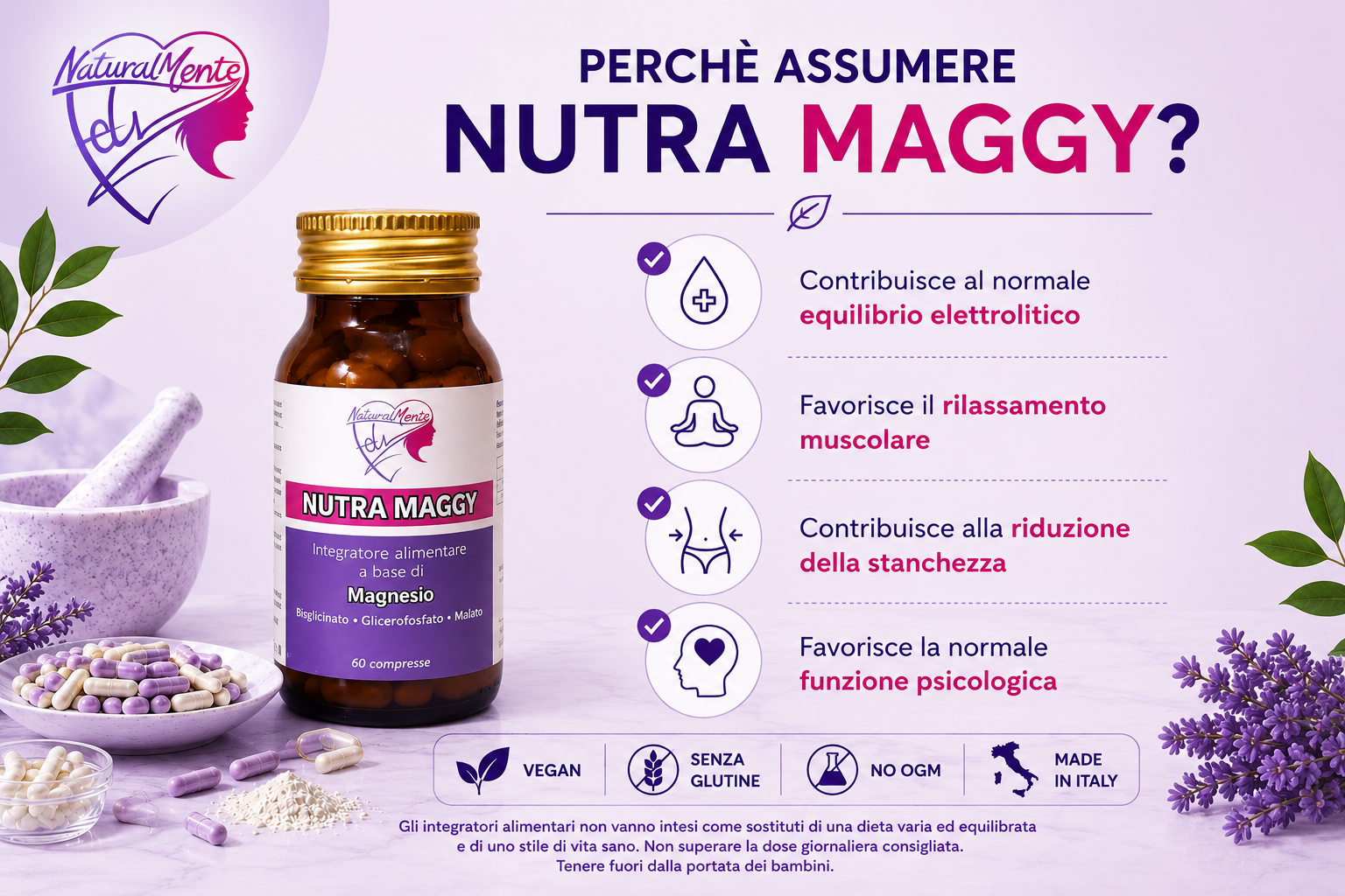 NUTRA MAGGY – Magnesio e Vitamina B6 | NaturalMente Fely®