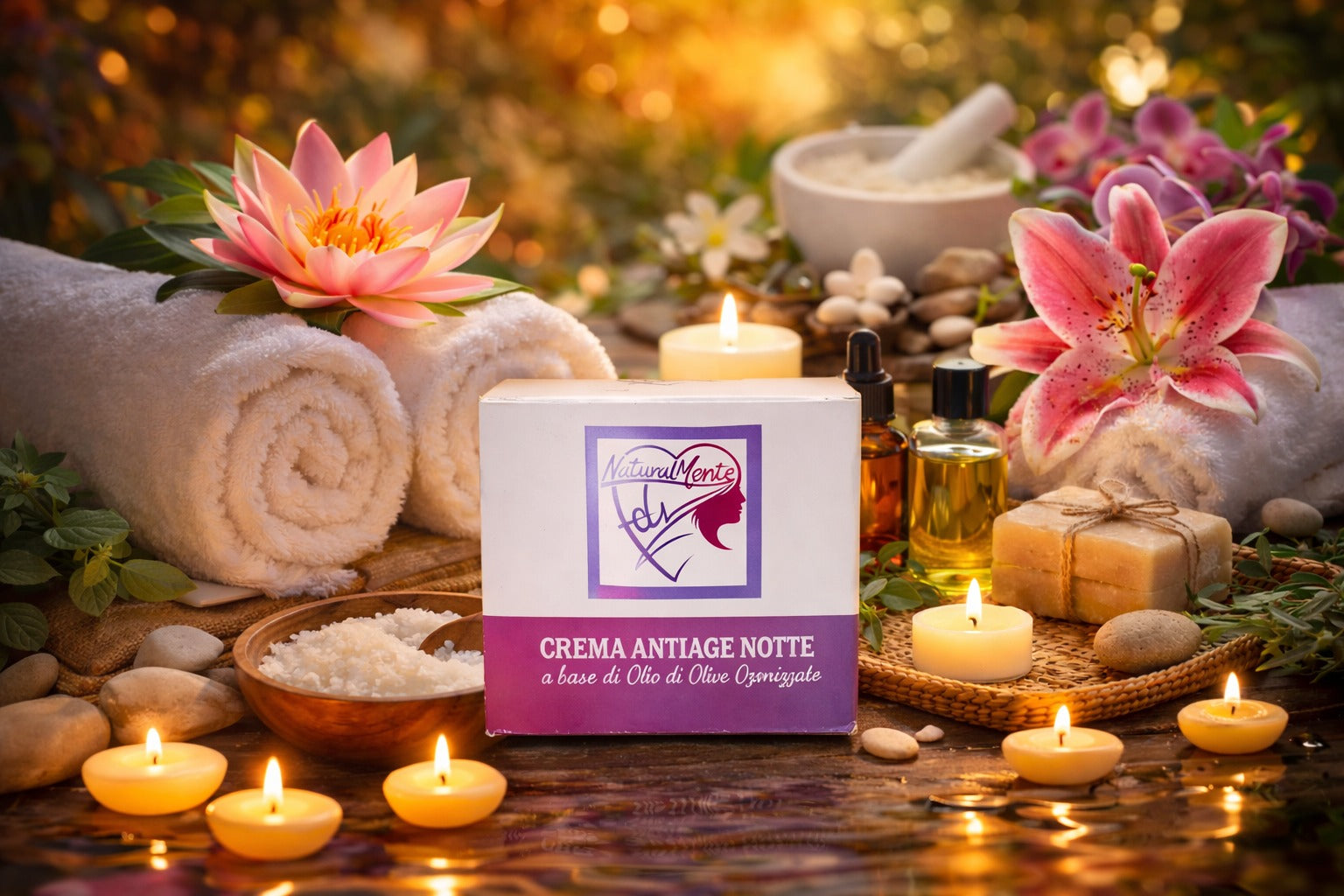 CREMA ANTIAGE NOTTE – NaturalMente Fely a base di Olio di Oliva Ozonizzato